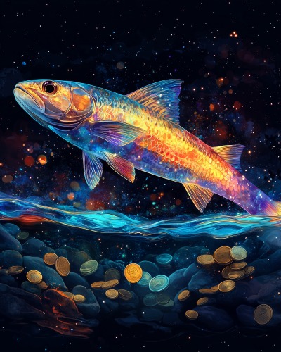 Neon Ocean Floor Illustration