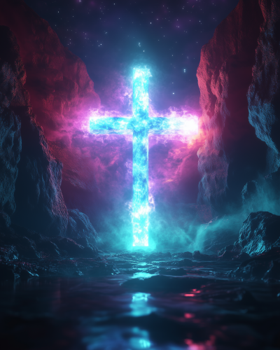 Neon Cross of Destiny