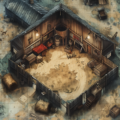 Farm Barn Battlemap