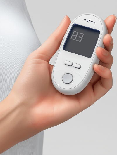 Omron Tonometer on Palm