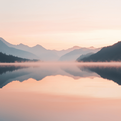 Sunrise Lake Reflection