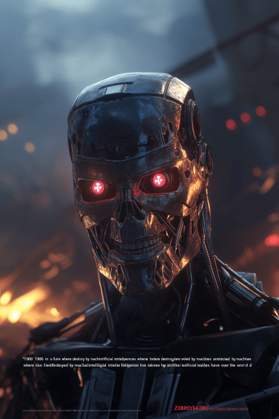 Dystopian Future with T800 and Robotic Armies