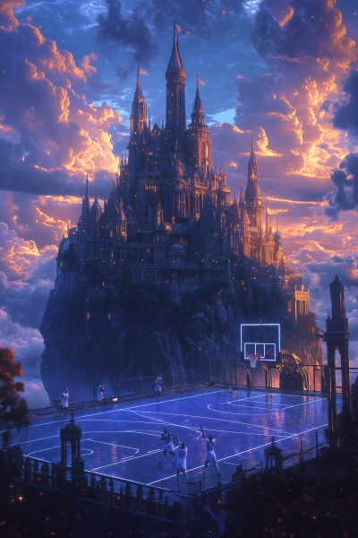 Floating Castle Basketball Court