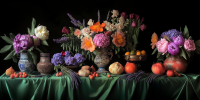 Floral Still Life Composition