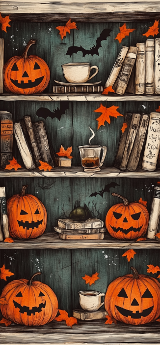 Halloween Bookshelf