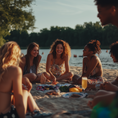 Sunny Day by the Lake