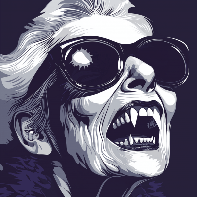 Older Female Vampire with Sunglasses