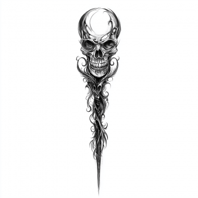 Gothic Skull Tattoo