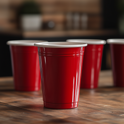 Red Cups Close Up