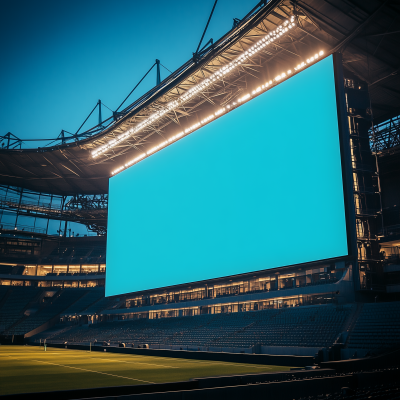 Rugby Stadium Big Screen Mockup