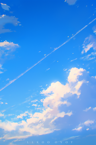 Blue Sky and Clouds