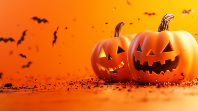 Halloween Jack-o’-lantern 3D Illustration