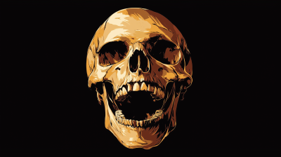 Laughing Skull Illustration