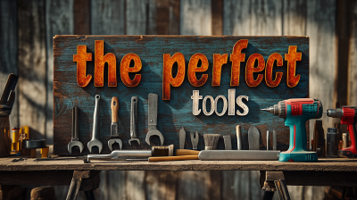 Modern Tools Advertising Poster