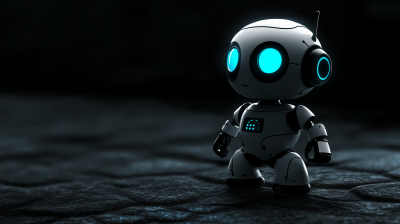 Cute Robot PowerPoint Background