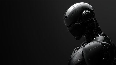 Dark Robot PowerPoint Background