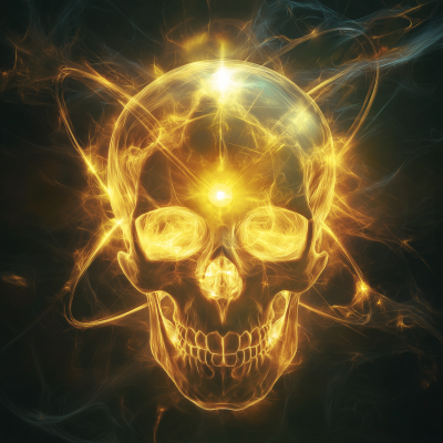 Skull with Atomic Properties