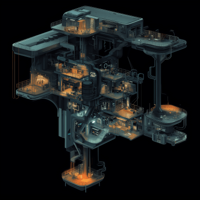 Cyberpunk Arcology Blueprint