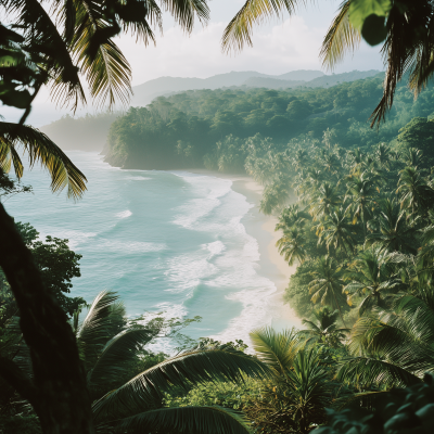 Tropical Jungle Canopy by the Coast