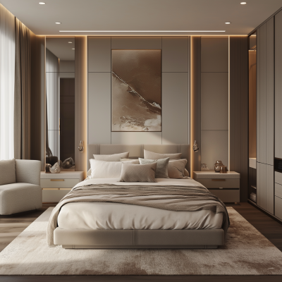 Modern Style Bedroom Sketch Design