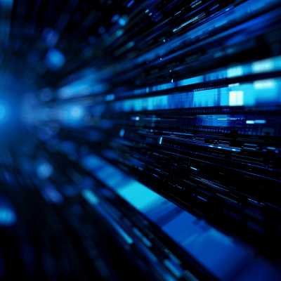 Blue and Black Technology Abstract Background