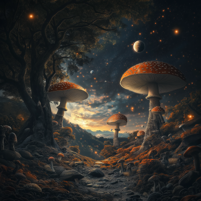 Mystical Mushroom Forest