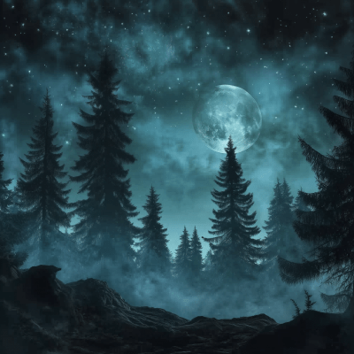 Enchanted Pine Forest