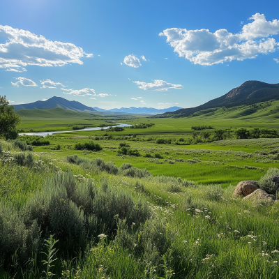 Sunny Day in the Prairie