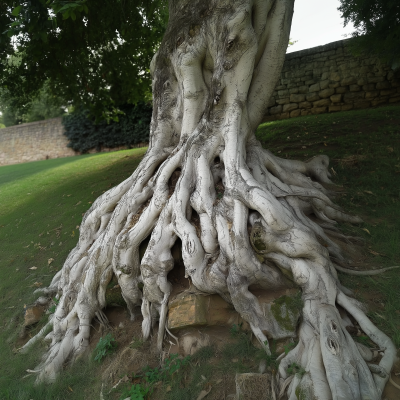 Gnarled Roots of a Tree