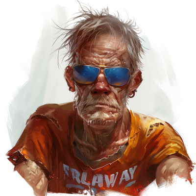 Fallout RPG Weasely Human Male Portrait