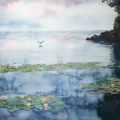 Watercolor on the style of Monet