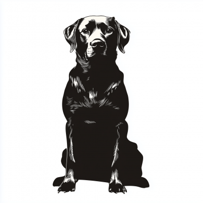 Labrador Retriever Silhouette