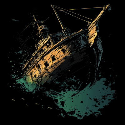 Sunken Pirate Ship