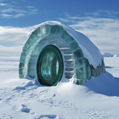 Crystal Hobbit House in Antarctica