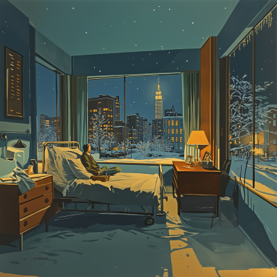 Hospital Room on Christmas Night