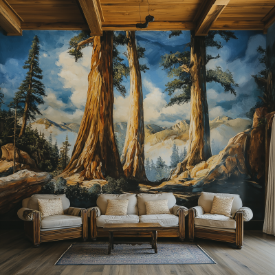 Parker Group Sequoia Trees Mural