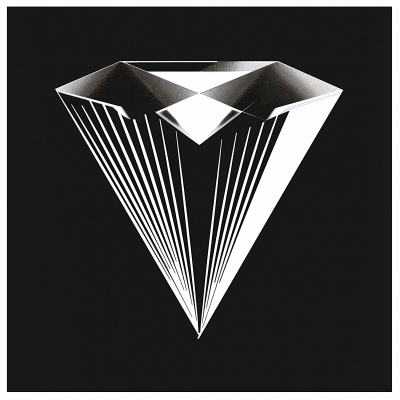 Monochromatic Diamond Illustration