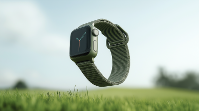 Floating Apple Watch Ultra with Alpine Strap