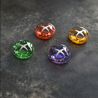 Colorful Jewels with Xbox Logo