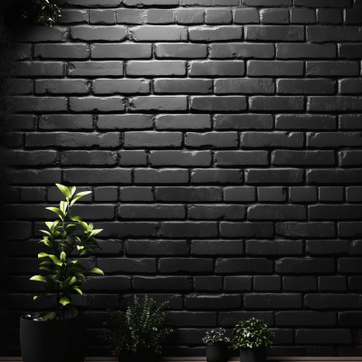 Black Brick Wall