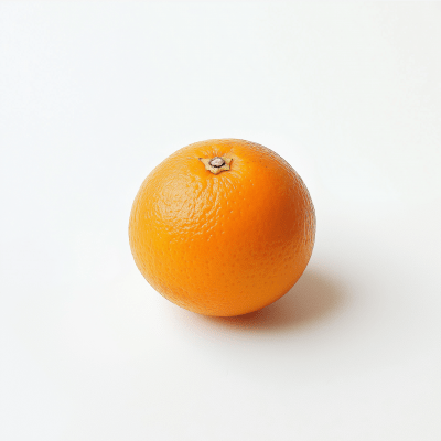 Minimalistic Orange on White Background