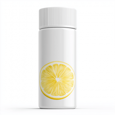 Lemon Extract Medicine Bottle