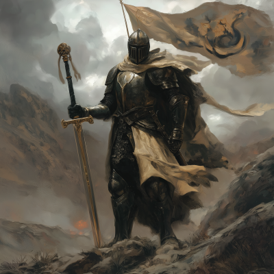 Paladin Knight on the Battleground