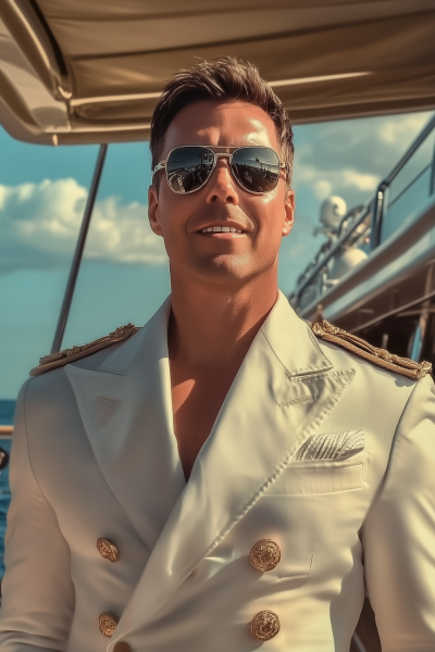 Fashion Portrait on a Luxury Yacht