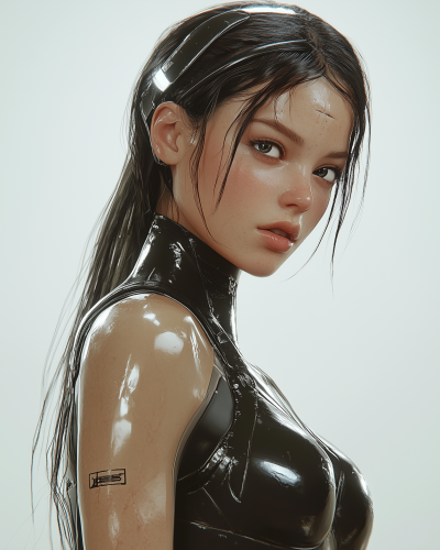 Sci-Fi Human Girl Illustration