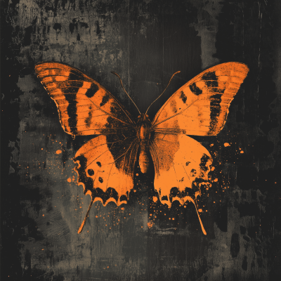 Dark Abstract Butterfly