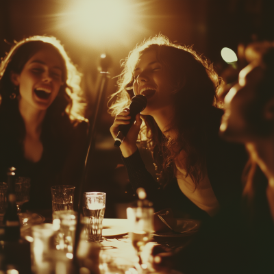 Friends Singing Together