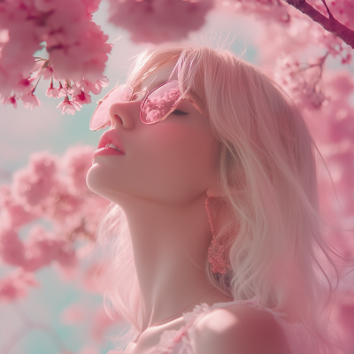 Pink Cherry Blossom Women