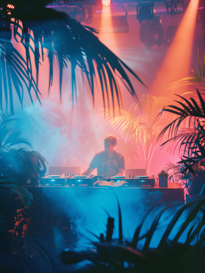 Tropical Stage with DJ