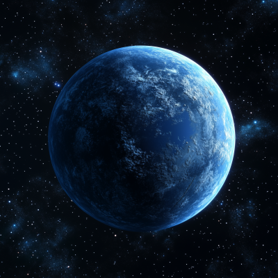 Unknown Blue Planet in Two Star System